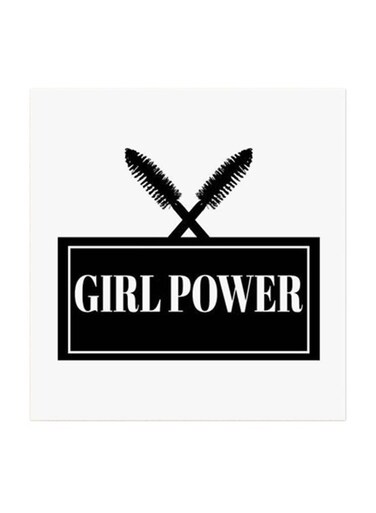Makeup is Girl Power MDF Wall Art Multicolour 30x30centimeter