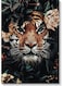 Tiger Printed Wall Art Brown/Beige/Green 40x60cm