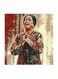 Umm Kulthum MDF Wall Art Multicolour 30x30centimeter