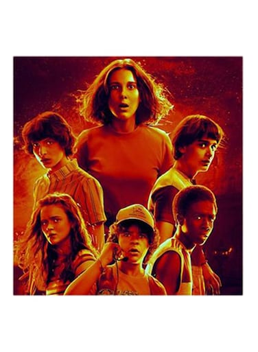 Stranger Things MDF Wall Art Multicolour 30x30cm