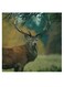 Deer Themed Wall Art Green/Brown 30x30cm