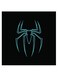 Spider Man Logo Themed Wall Art Black/Blue 30x30cm