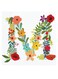 Alphabet M Themed Wall Art Red/Blue/Yellow 30x30cm