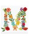 Alphabet M Themed Wall Art Red/Blue/Yellow 30x30cm