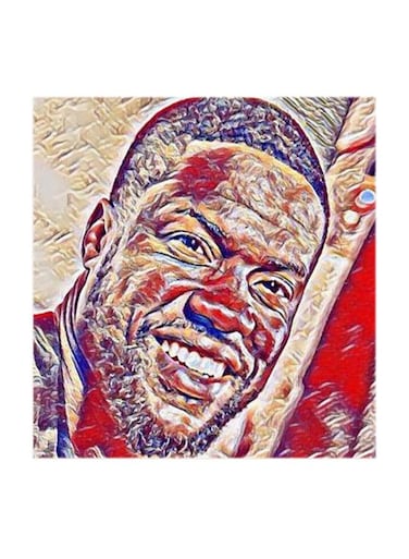 Kevin Hart MDF Wall Art Multicolour 30x30centimeter
