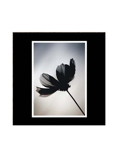 Nature Themed Wall Art Black/White/Grey 30x30centimeter