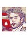 Zac Efron Printed MDF Wall Art Black/Beige/Red 30x0.5x30cm
