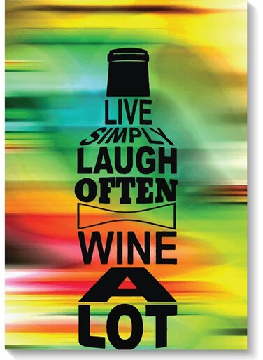 Bottle Wall Art Multicolour 40x60cm