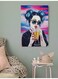 Cool Girl Themed Wall Art Painting Multicolour 40x60cm