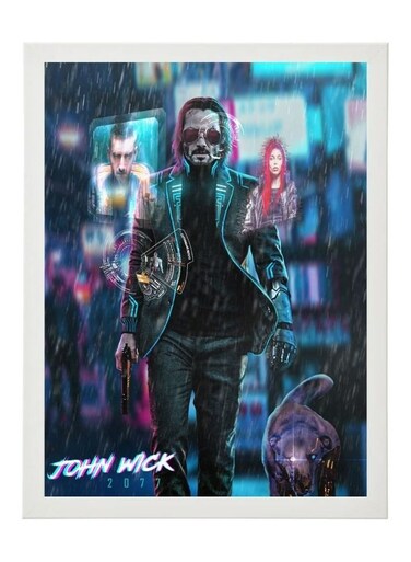 Digital Wall Art Poster Frame John Wick 21X30 cm