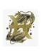 Pisces Sign MDF Wall Art Multicolour 30x30centimeter