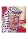 Yasser Arafat MDF Wall Art Multicolour 30x30centimeter