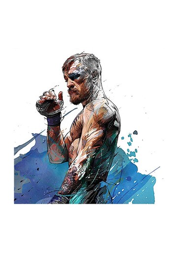 Conor McGregor MDF Wall Art Multicolour 30 X 30cm