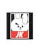JK BTS Squad Wall Art Painting Black/White/Red 30 x 30centimeter
