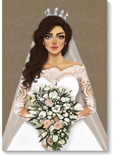 The Bride Digital Wall Art Multicolour 40x60cm