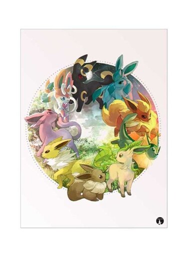 Pokemon Printed Wall Art Poster Multicolour 15x20cm
