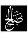 Saleh Printed Wall Art Black/White 30x30cm