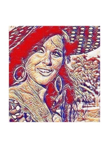 Soad Hosny MDF Wall Art Multicolour 30x30cm