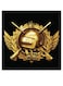 PUBG Game Themed Wall Art Black/Gold 30x30cm