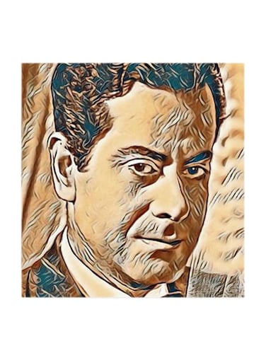 Farid Al-Atrash MDF Wall Art Multicolour 30x30cm