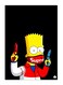 Cartoon Printed Decorative Wall Art Plate Yellow/Red/White 15x20cm
