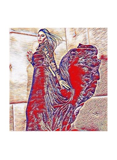 Ahlam MDF Wall Art Multicolour 30x30cm