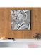 Ben Affleck MDF Wall Art Grey 30x0.5x30cm