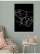 Decorative Wall Art Painting Black/White 40 x 60cm
