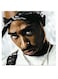 2Pac Printed Wall Art White/Brown/Black 30x30cm
