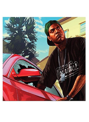 Grand Theft Auto Printed Wall Art Multicolour 30x30cm