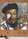 Man Themed Decorative Wall Art Brown/Grey/Black 30x30cm
