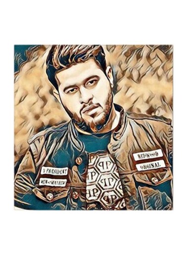 Mohammed Al Salem MDF Wall Art Multicolour 30x30cm