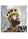 King Themed Wall Art Brown/Grey/Black 30x30cm