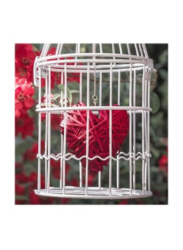 Love Cage MDF Wall Art Multicolour 30x30cm