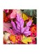 Colorful Leaves MDF Wall Art Multicolour 30x30cm