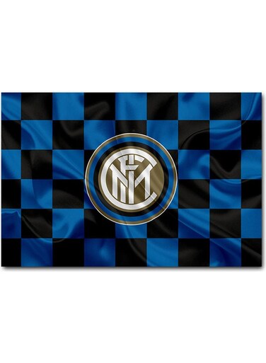 Inter Milan FC Wall Art Blue/Black 40x60cm