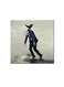 Man And Bird Wall Art Painting Grey/Blue/Black 30 x 30centimeter