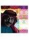 Abadi Al Johar Themed Wall Art Grey/Blue/Pink 30x30cm