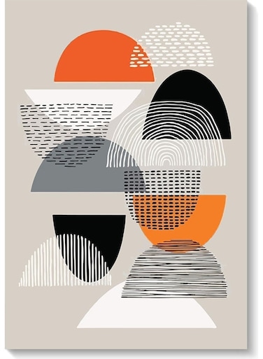 Abstract Art Wall Art Multicolour 40x60cm