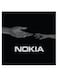 Nokia Logo Themed Wall Art Black/Grey/White 30x30cm