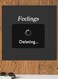 Feelings Themed Wall Art Black/White 30x30cm