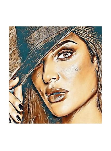 Nadine Nassib Njeim MDF Wall Art Multicolour 30x30cm