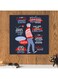 Suga BTS Squad Wall Art Painting Blue/Red/White 30 x 30cm