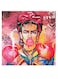 Frida Kahlo Painter Themed Wall Art Pink/Yellow/Blue 30x30cm