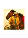 Horse Mdf Wall Art Multicolour 30x30cm
