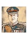 King Abdullah Of Jordan MDF Wall Art Multicolour 30x30centimeter