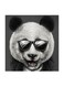 Funny Panda MDF Wall Art Multicolour 30x30centimeter