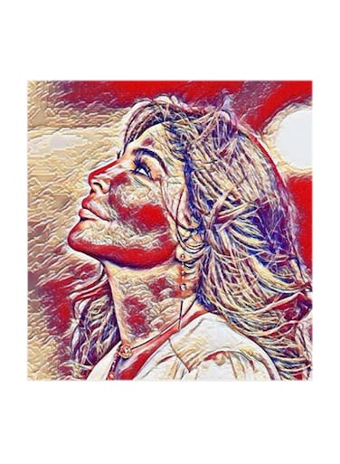 Elissa MDF Wall Art Multicolour 30x30cm