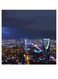 Riyadh City Themed Wall Art Blue/Yellow/Green 30x30cm