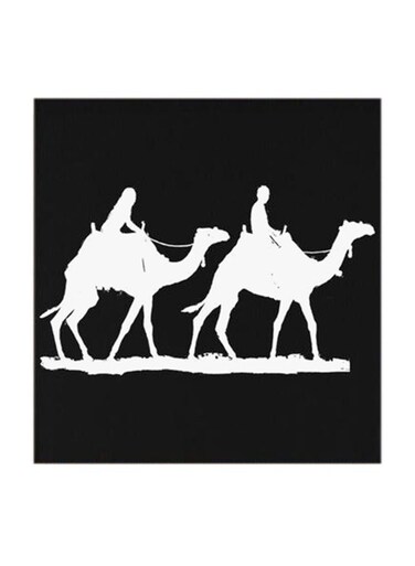 Camel MDF Wall Art Multicolour 30x30centimeter